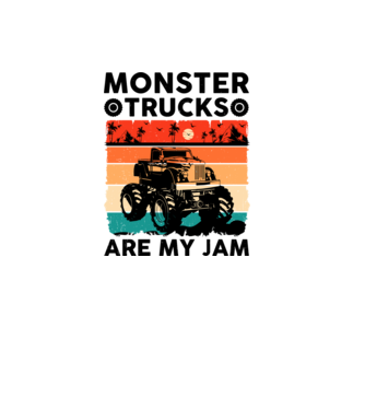 Monster Truck  minta fehér pólón