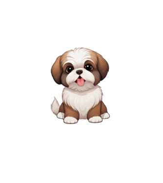 Aranyos kutya - Shih Tzu  minta fehér pólón