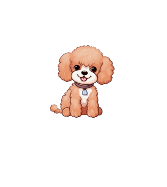 Aranyos kiskutya - Uszkár (Poodle) minta fehér pólón