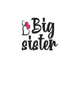 Big Sister minta fehér pólón