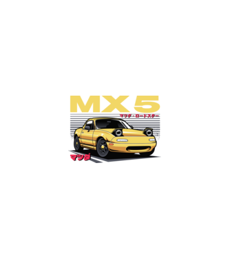 Mazda MX-5 minta homokszín pólón