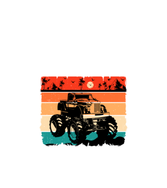 Monster Truck  minta fehér pólón