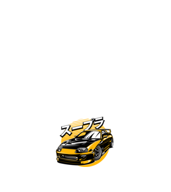 Toyota Supra minta sötétkék pólón