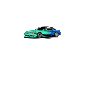 Nissan Silvia S14 minta fekete pólón