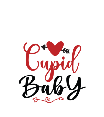 Cupid Baby - Ámor Bébi  minta fehér pólón