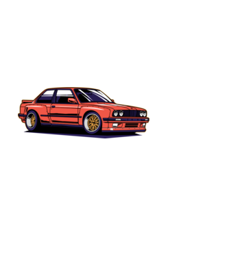 BMW E30 minta fekete pólón