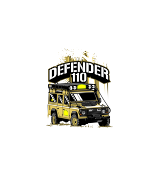 Land Rover Defender 110 minta fekete pólón
