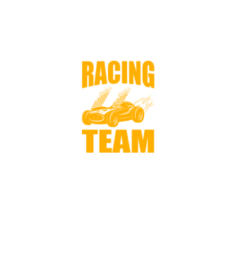 Racing Team - Versenycsapat minta fekete pólón