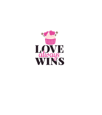 Love Always Wins - A szerelem mindig győz  minta fehér pólón