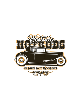 Westside Hot Rods - Oldies But Goodies minta fekete pólón