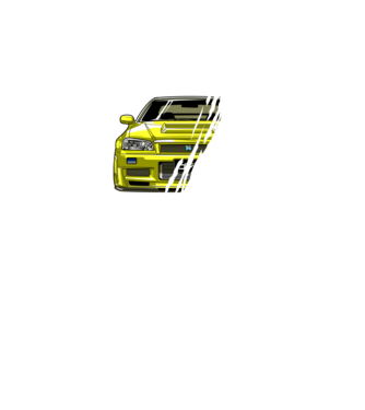 Nissan Skyline GTR R34  minta fekete pólón