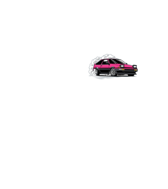 Toyota AE86 - Drift Legends minta neonsárga pólón