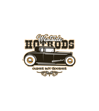 Westside Hot Rods - Oldies But Goodies minta fekete pólón