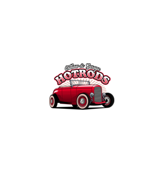 Hot Rod minta farmerkék pólón