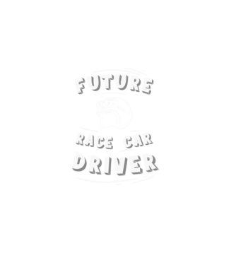Future race car driver - Leendő autóversenyző  minta fekete pólón