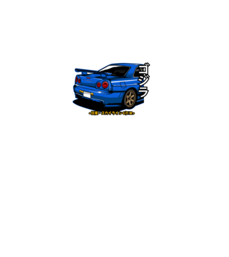Nissan Skyline GTR minta fekete pólón