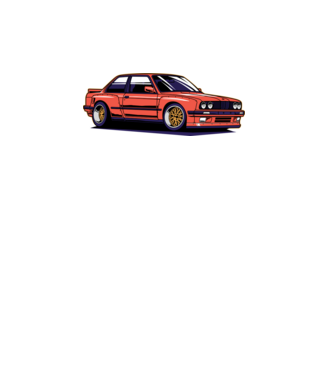 BMW E30 minta türkiz pólón