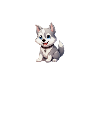 Szibériai Husky kiskutya  minta dusty pink pólón
