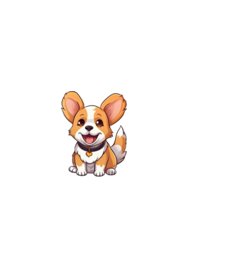  Aranyos Pembroke Welsh Corgi  minta világos rózsaszín pólón