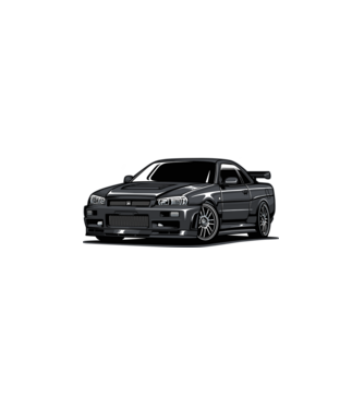 Nissan Skyline minta fehér pólón
