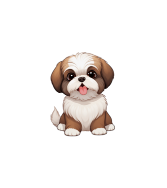 Aranyos kutya - Shih Tzu  minta fehér pólón