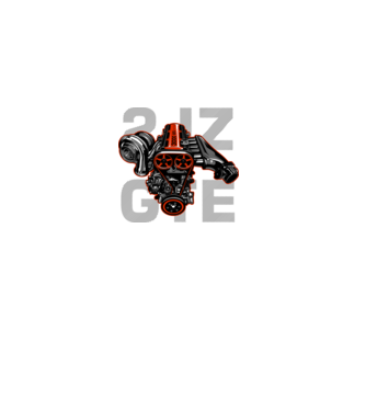Toyota 2JZ-GTE Engine (motor)  minta fekete pólón