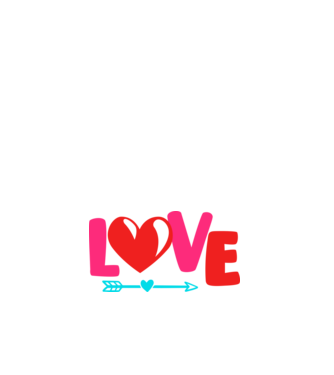 Love - Szerelem, Szeretet  minta fehér pólón