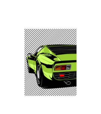 Lamborghini Miura P400  minta fehér pólón