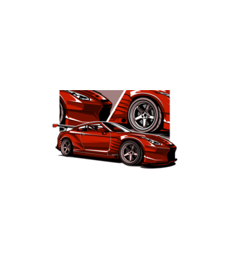 Nissan GT-R   minta fekete pólón