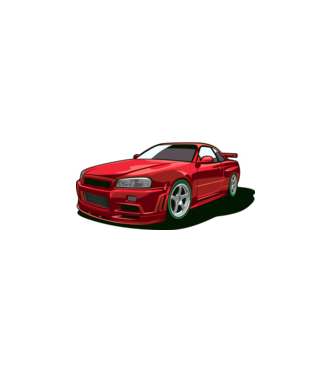 Nissan Skyline GTR minta fehér pólón