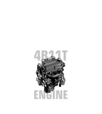 Mitsubishi 4B11T Engine (motor)_2 minta fekete pólón