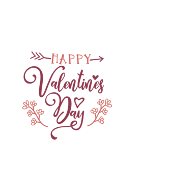 Happy Valentine's Day - Boldog Valentin-napot! minta sötétkék pólón