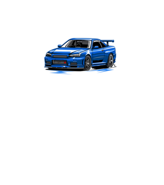 Nissan Skyline Godzilla minta türkiz pólón