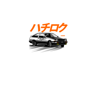 Toyota Sprinter Trueno AE86  minta fekete pólón