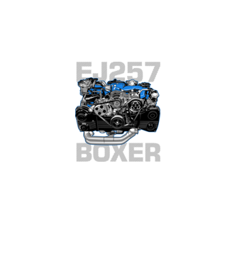 Subaru EJ257 Boxer Engine (motor)  minta fekete pólón