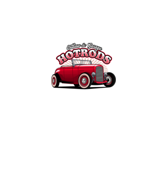 Hot Rod minta fekete pólón