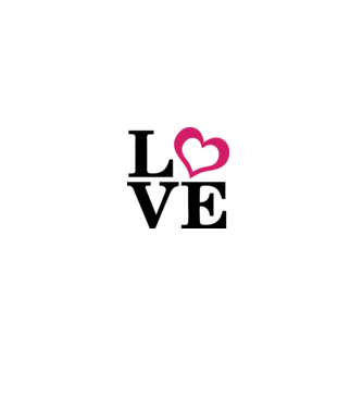 Love - Szerelem, Szeretet minta szürke pólón