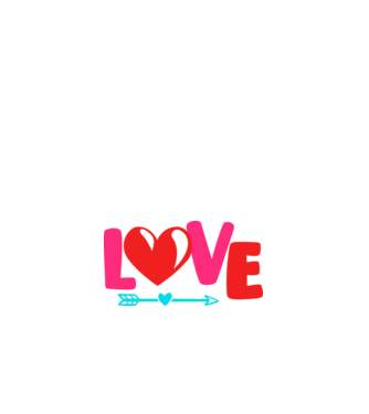 Love - Szerelem, Szeretet  minta fehér pólón