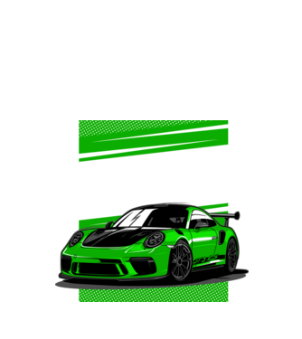 Porsche 911 GT3 minta fekete pólón
