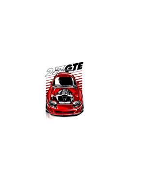 Toyota Supra 2JZ-GTE  minta világos rózsaszín pólón