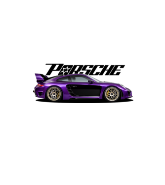 Porsche 911 GT minta homokszín pólón