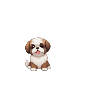 Aranyos kutya - Shih Tzu  minta világos rózsaszín pólón