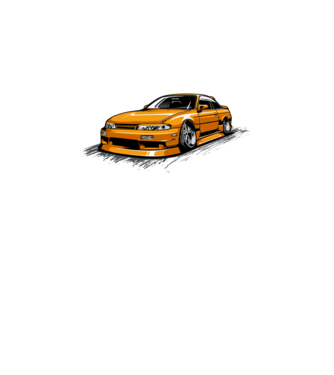 Nissan 240SX minta fekete pólón