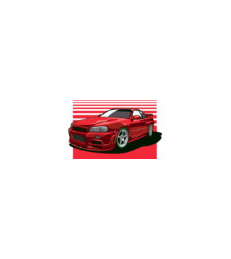 Nissan Skyline GTR minta homokszín pólón