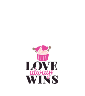 Love Always Wins - A szerelem mindig győz  minta fehér pólón