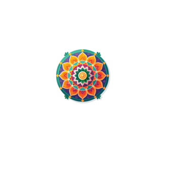 Mandala minta fekete pólón