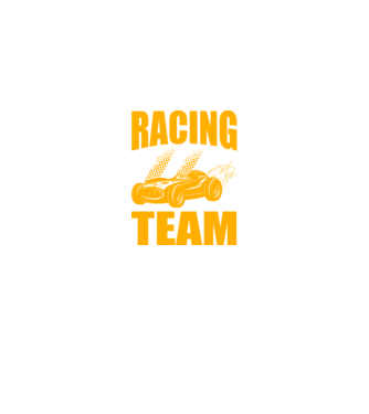 Racing Team - Versenycsapat minta fekete pólón