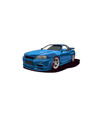 Nissan Skyline GTR  minta fehér pólón