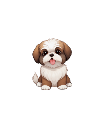 Aranyos kutya - Shih Tzu  minta fehér pólón