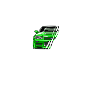 Nissan Skyline GTR R34 minta fekete pólón